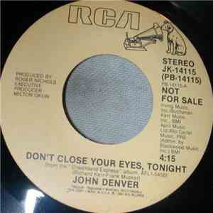 John Denver - Don't Close Your Eyes, Tonight flac album