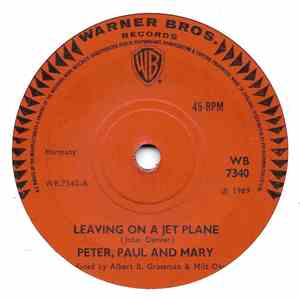 Peter, Paul And Mary - Leaving On A Jet Plane flac album
