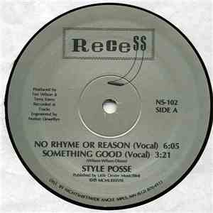 Style Posse - No Rhyme Or Reason / Something Good flac album