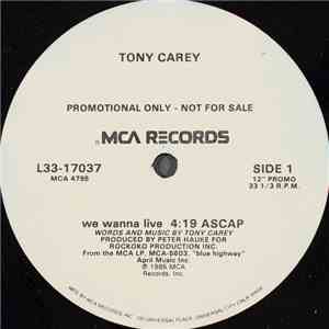 Tony Carey - We Wanna Live flac album