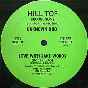 Unknown Duo - Love With Fake Words flac album