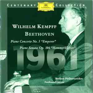 Wilhelm Kempff - Beethoven: Piano Concerto No.5 "Emperor" / Piano Sonata Op. 106 "Hammerklavier" flac album