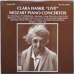 Clara Haskil - Mozart - "Live" - Piano Concertos flac album