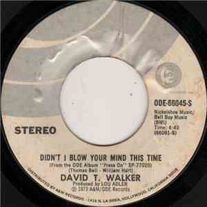 David T. Walker - Didn't I Blow Your Mind This Time flac album
