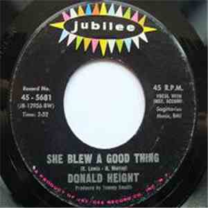 Donald Height - She Blew A Good Thing flac album