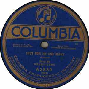 Henry Burr - Just For Me And Mary / Among The Whispering Pines flac album