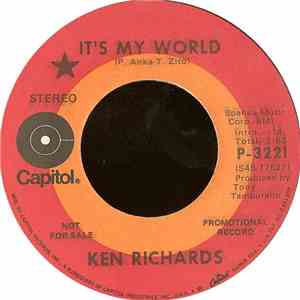 Ken Richards  - It's My World / Both Of Us Could Lose flac album