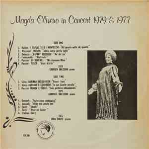 Magda Olivero - Magda Olivero In Concert 1979 & 1977 flac album