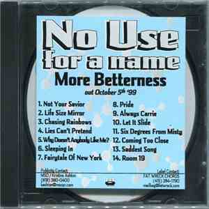 No Use For A Name - More Betterness! flac album