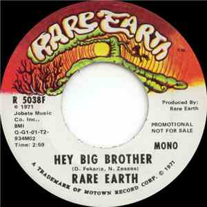 Rare Earth - Hey Big Brother flac album