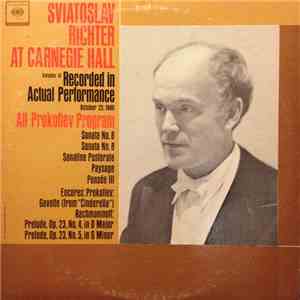 Sviatoslav Richter - At Carnegie Hall - All Prokofiev Program flac album