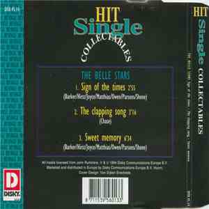 The Belle Stars - Sign Of The Times / The Clapping Song / Sweet Memory flac album