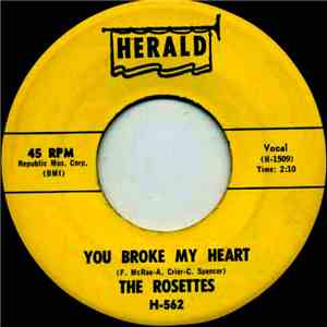 The Rosettes  - You Broke My Heart / It Must Be Love flac album