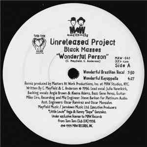 Unreleased Project - Wonderful Person / Sax You flac album