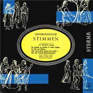 Verdi, Maria Cebotari, Walther Ludwig - Unvergängliche Stimmen (La Traviata) flac album