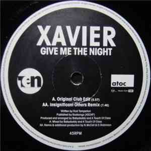 Xavier  - Give Me The Night flac album
