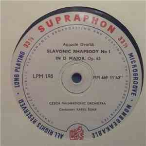 Antonín Dvořák, Czech Philharmonic Orchestra, Karel Šejna - Slavonic Rhapsody No 1 In D Major, Op. 45 / Slavonic Rhapsody No 2 In G Minor, Op. 45 flac album