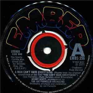 Bobby Scott, The Joe Parnello Orchestra - A Man Can't Have Everything flac album