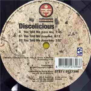 Discolicious - You Told Me flac album