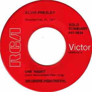 Elvis Presley With The Jordanaires - One Night / I Got Stung flac album