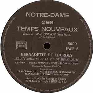 Jacques Bondon - Raoul Auclair - Bernadette De Lourdes flac album