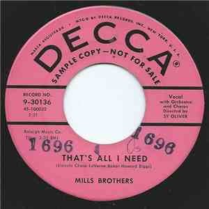 Mills Brothers - That's All I Need flac album