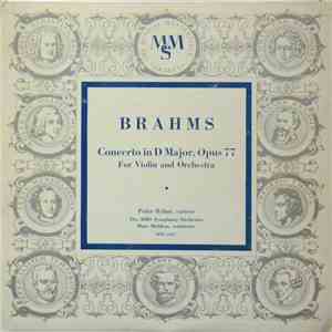 Peter Rybar, Brahms - Concerto In D Major For Violin And Orchestra flac album