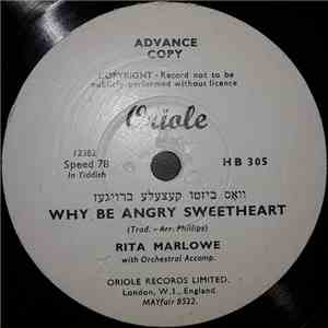 Rita Marlowe - Why Be Angry Sweetheart / My Childhood Days flac album
