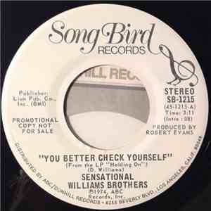 The Sensational Williams Brothers - You Better Check Yourself flac album