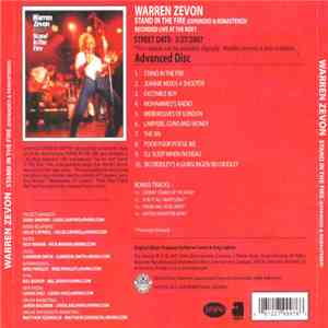 Warren Zevon - Stand In The Fire (Expanded & Remastered) flac album