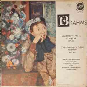 Brahms, Jascha Horenstein, The Symphony Orchestra Of The Southwest German Radio, Baden-Baden - Brahms Symphony No. 3 in F Major, Op. 90 - Variations On A Theme By Haydn Op. 56/A flac album