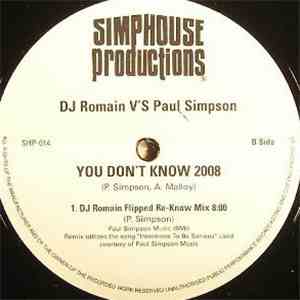 DJ Romain V'S Paul Simpson - You Don't Know 2008 flac album
