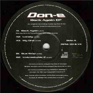 Don-e - Back Again EP flac album