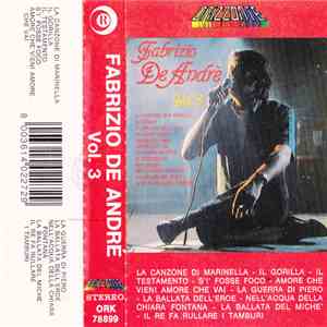 Fabrizio De André - Volume 3 flac album