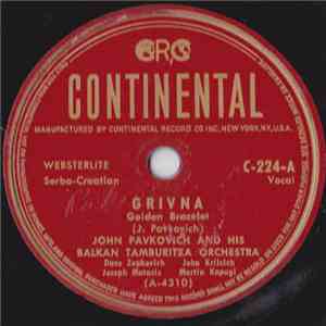 John Pavkovich And His Balkan Tamburitza Orchesra - Grivna / Trudan Putnik flac album