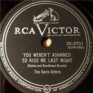 The Davis Sisters - You Weren't Ashamed To Kiss Me Last Night / Foggy Mountain Top flac album