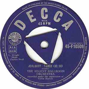 The Regent Ballroom Orchestra - Jealousy flac album