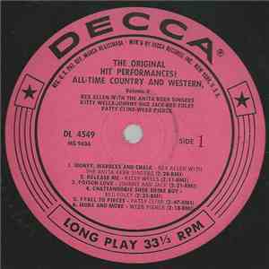 Various - The Original Hit Performances All-Time Country And Western, Volume V flac album