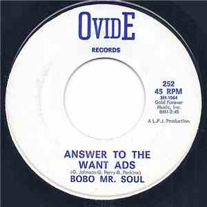 Bobo Mr. Soul - Answer To The Want Ads flac album