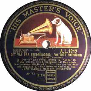 Jens Warny Med Sit Orkester - Det Var Paa Fredriksberg flac album