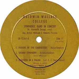 Baldwin-Wallace College Symphonic Band - Baldwin-Wallace College Symphonic Band In Concert flac album