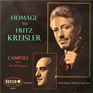 Campoli With Eric Gritton - Homage To Fritz Kreisler flac album