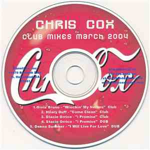 Chris Cox - Club Mixes March 2004 flac album