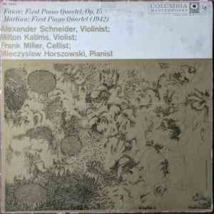 Fauré, Martinu, Alexander Schneider, Milton Katims, Frank Miller , Mieczyslaw Horszowski - Fauré: First Piano Quartet, Op. 15 / Martinu: First Piano Quartet  flac album