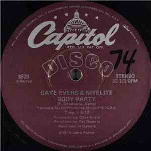 Gaye Evers & Nitelite - Body Party flac album