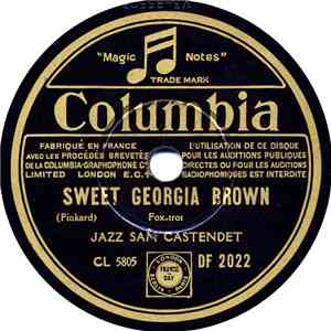 Jazz Sam Castendet - Sweet Georgia Brown / Bossu Doudou flac album