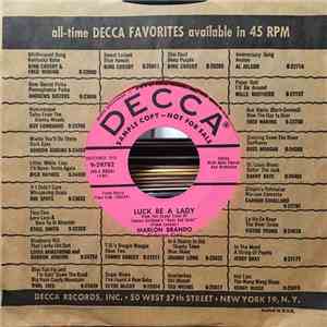 Marlon Brando / Jean Simmons  ,With Orchestra Conducted By Jay Blackton - Luck Be A Lady / If I Were A Bell flac album