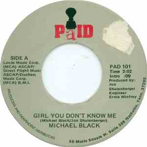 Michael Black - Girl You Don't Know Me flac album