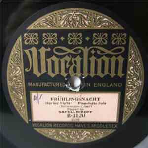 Sapellnikoff - Frühlingsnacht / Grande Valse Brillante flac album