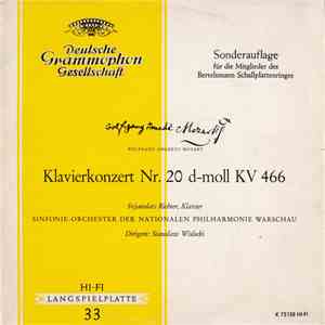 Svjatoslav Richter, Sinfonie-Orchester Der National-Philharmonie Warschau, Stanislaw Wislocki - Wolfgang Amadeus Mozart - Klavierkonzert Nr. 20 D-Moll KV 466 flac album